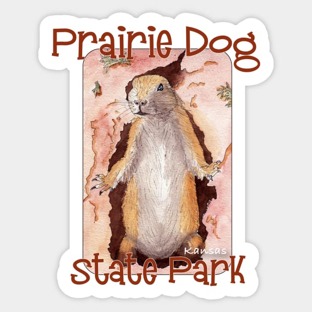 Prairie Dog State Park, Kansas Sticker by MMcBuck